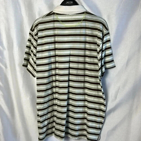 NWT, retro AIRWALK striped men polo shirt,2 tone,cosplay,ASO Big Bang, 70’s, - Picture 8 of 15